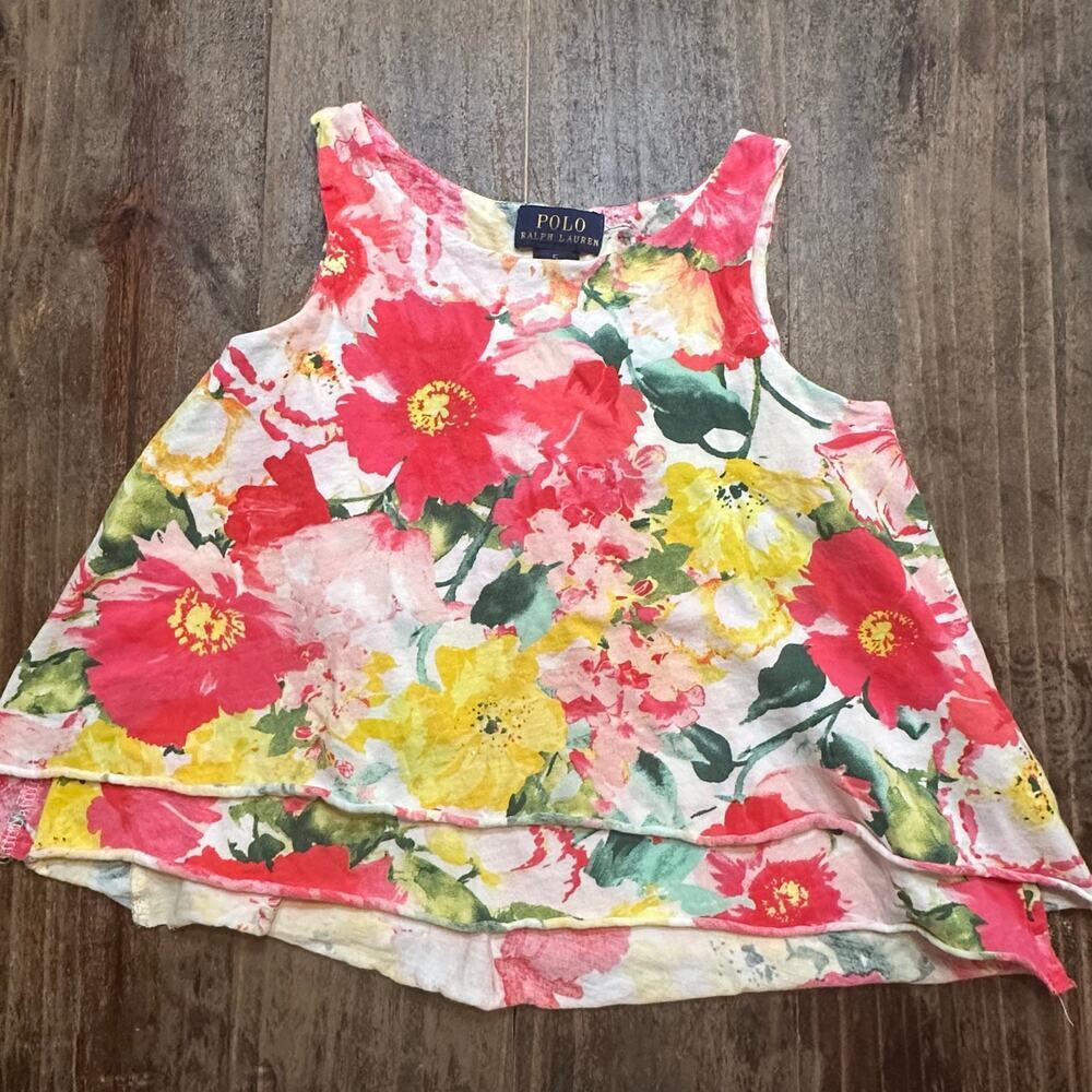 Polo Ralph Lauren Floral Swing Tank Top sz 5